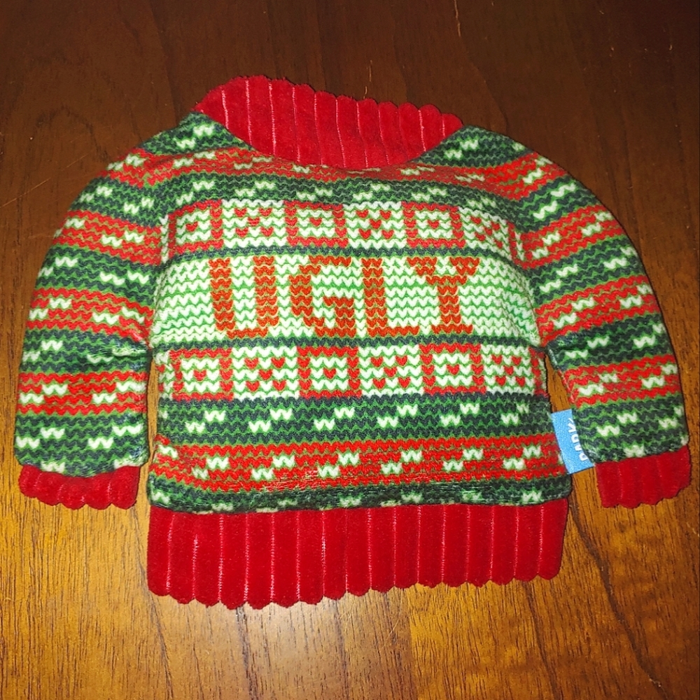 Bark Ugly Christmas Sweater Dog Toy Squeakers Crinkles